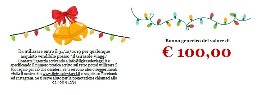 Idee Regalo Natale Viaggi.Buono Regalo Per Acquistare Un Viaggio Bella Idea Per Natale