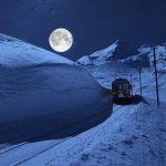 plenilunio sul bernina