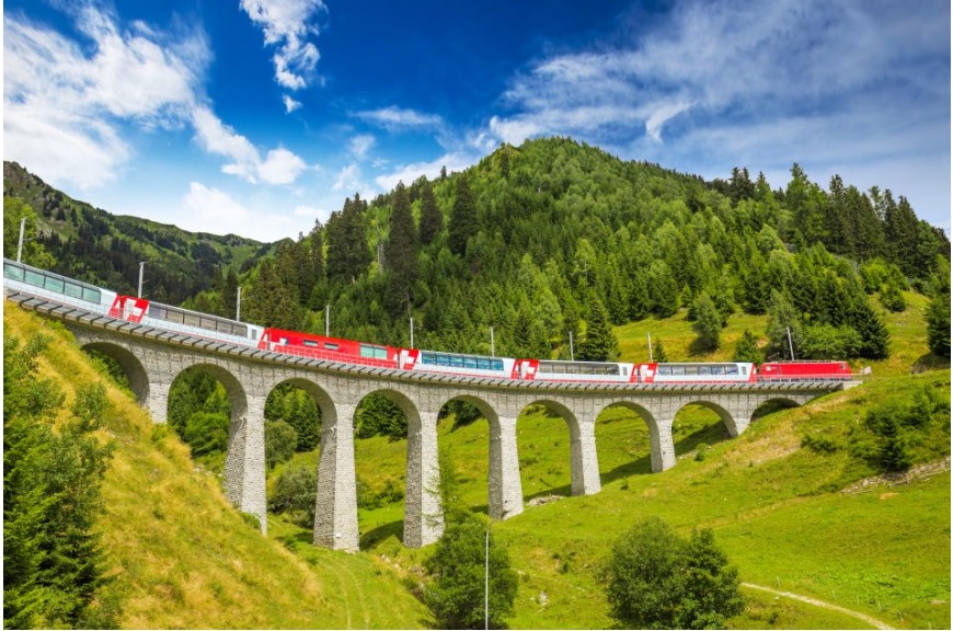 glacier express e bernina express