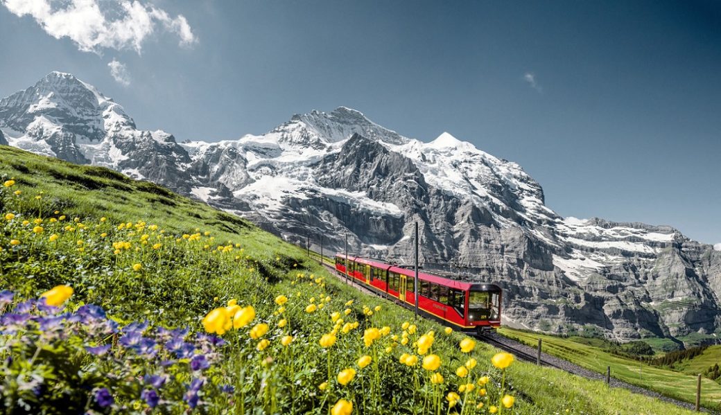 la svizzera con il treno