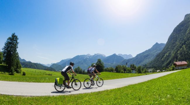 in bici nella valle dei tauri