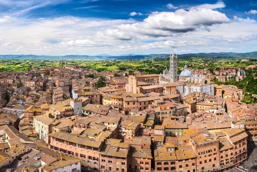 Città italiane in treno