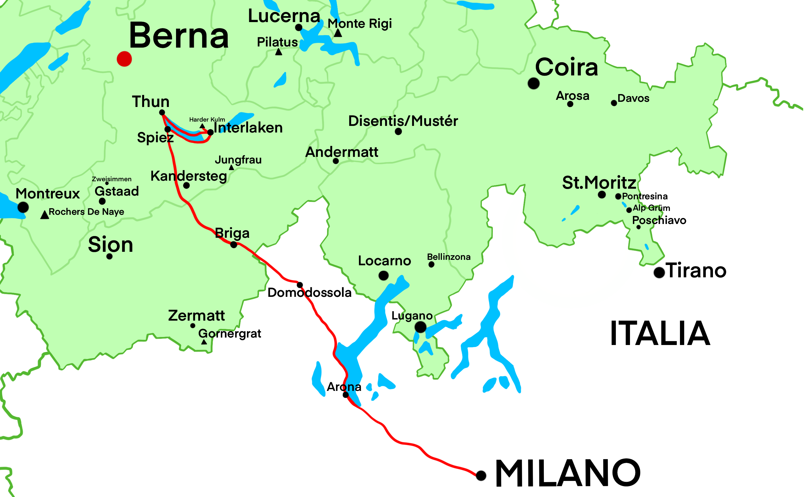 Mappa Pasqua Trenino Verde 2023