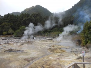 Fumarole e sorgenti termali a furnas