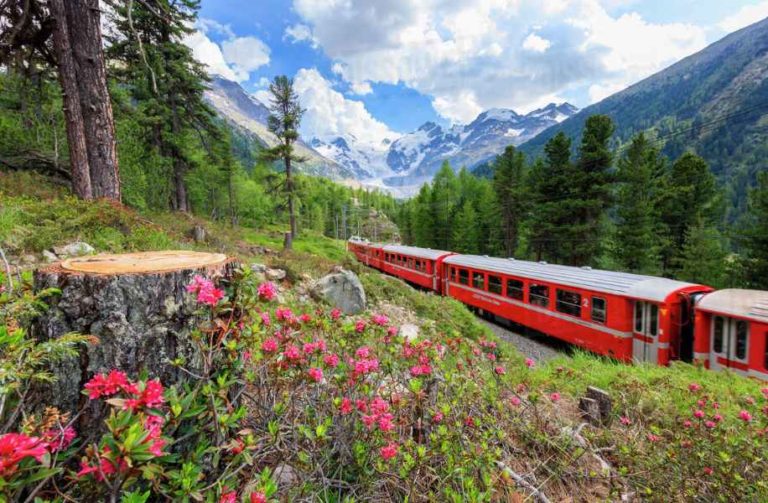 offerta svizzera con il trenino rosso del bernina